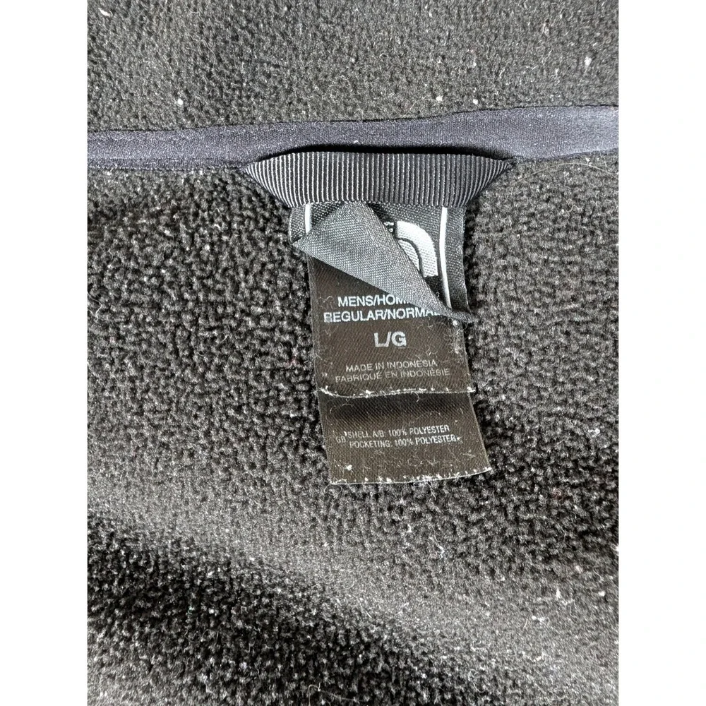 The‎ North Face TKA 100 Mens Full Zip Fleece Jacket Black Mock Neck Regular Fit